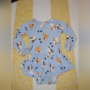 Little Bum Bums brand Little girls size 18-24 months Bamboo onesie dress